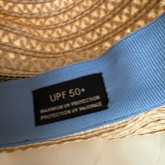 Eric Javits Tan and Blue Woven Hat - Picture 5 of 6